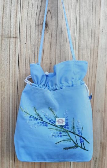Hand Bags  cotton kaki  Ocean / blue 