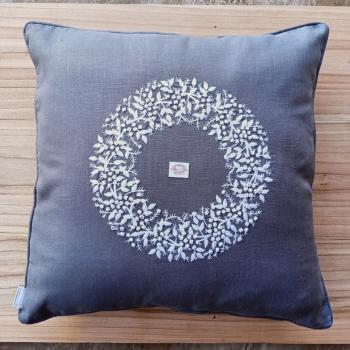 Cushion  linen   Charcoal 
