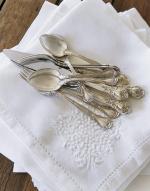 Silver linen napkins